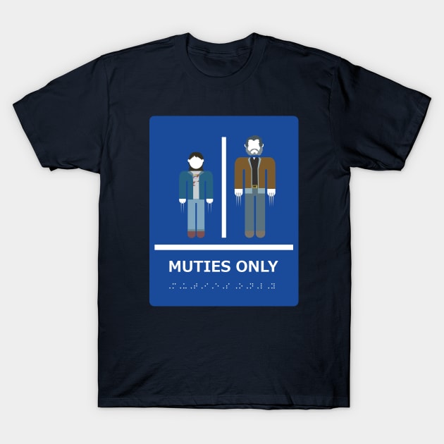 Mutie Restroom T-Shirt by Lmann17